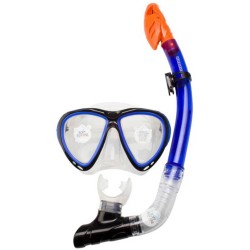 Waimea Senior Duikbril met snorkel silicone kobaltblauw
