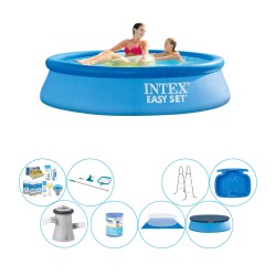 Alles in 1 Zwembad Pakket - Intex Easy Set Rond 244x61 cm