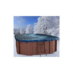 Interline Winterafdekking voor Houten Zwembad Ovaal 8-Hoek 840x490 cm