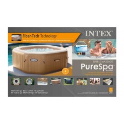 Intex 28414NL PureSpa Bubble Therapy Jacuzzi 4-Persoons Set 201/150x71cm